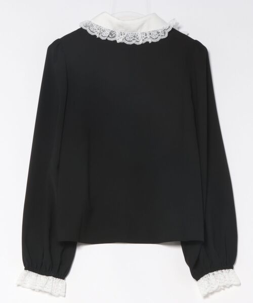 Secret Honey（シークレットハニー）の「ヨークピンタックブラウス（シャツ/ブラウス・レディース・ブラック/オフホワイト・MEDIUM）」の3枚目の写真