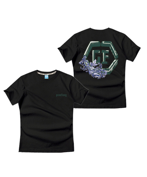 GRANFINNY(グランフィニ)の「セミオーバーフィットGF半袖Tシャツ(Tシャツ/カットソー・メンズ・ホワイト/ブラック・LARGE/MEDIUM/X-LARGE/XX-LARGE)」の2枚目の写真