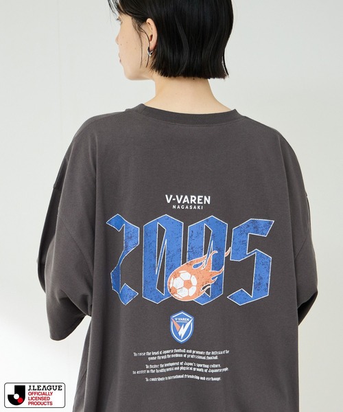 Mac-House(マックハウス)の「【ファーレン長崎Tシャツ/Jリーグ 】V・VAREN NAGASAKI(Tシャツ/カットソー・メンズ・チャコールグレー/ホワイト・M/L)」の1枚目の写真