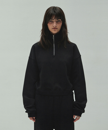 DIAGONAL（ダイアゴナル）の「DIAGONAL LOGO HALF ZIP UP (black)（スウェット）」