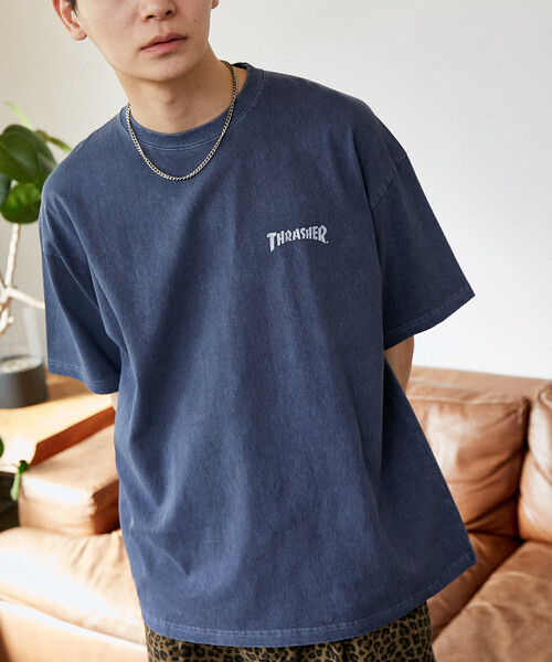 THRASHER(スラッシャー)の「THRASHER × PUBLUX/スラッシャー 別注 バックプリント ロゴ Tシャツ 限定展開(Tシャツ/カットソー・メンズ・ブラック/ネイビー・LARGE/MEDIUM/SMALL)」の10枚目の写真