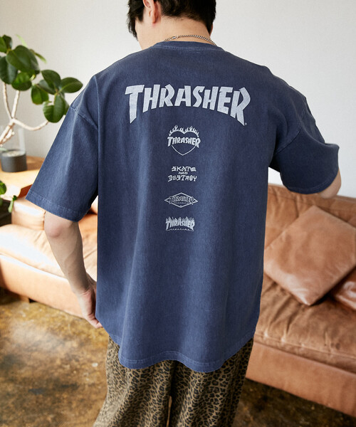 THRASHER(スラッシャー)の「THRASHER × PUBLUX/スラッシャー 別注 バックプリント ロゴ Tシャツ 限定展開(Tシャツ/カットソー・メンズ・ブラック/ネイビー・LARGE/MEDIUM/SMALL)」の11枚目の写真