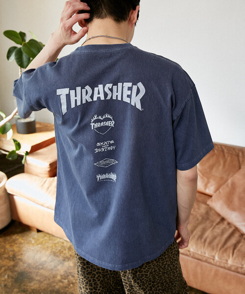 THRASHER(スラッシャー)の「THRASHER × PUBLUX/スラッシャー 別注 バックプリント ロゴ Tシャツ 限定展開(Tシャツ/カットソー・メンズ・ブラック/ネイビー・LARGE/MEDIUM/SMALL)」の15枚目の写真