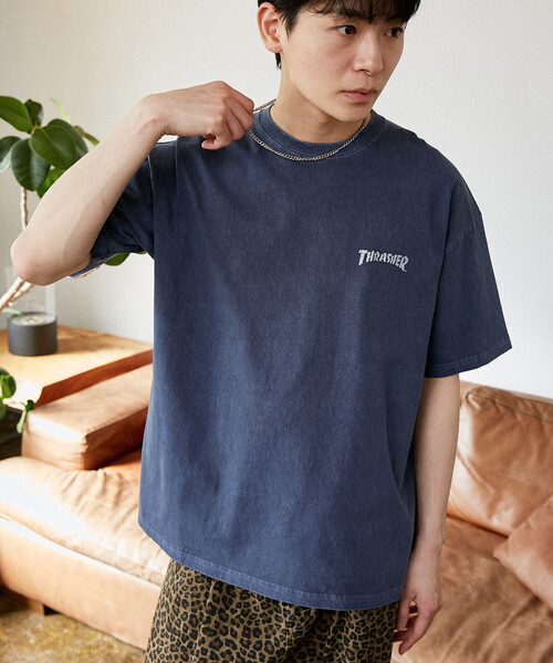 THRASHER(スラッシャー)の「THRASHER × PUBLUX/スラッシャー 別注 バックプリント ロゴ Tシャツ 限定展開(Tシャツ/カットソー・メンズ・ブラック/ネイビー・LARGE/MEDIUM/SMALL)」の16枚目の写真