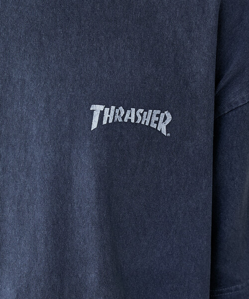 THRASHER(スラッシャー)の「THRASHER × PUBLUX/スラッシャー 別注 バックプリント ロゴ Tシャツ 限定展開(Tシャツ/カットソー・メンズ・ブラック/ネイビー・LARGE/MEDIUM/SMALL)」の17枚目の写真