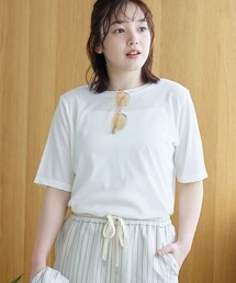 coen | コットンナイロンシアークルー半袖Tシャツ(Tシャツ/カットソー)