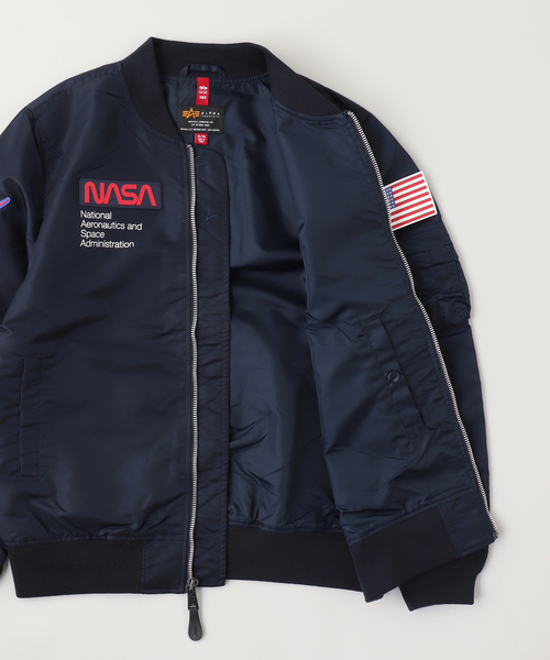 Alpha Industries(アルファインダストリーズ)の「ALPHA INDUSTRIES / アルファ インダストリーズ L-2B NASA GEN II FLIGHT(ミリタリージャケット・メンズ・ホワイト/ネイビー・SMALL/XX-LARGE/X-LARGE/LARGE/MEDIUM)」の4枚目の写真
