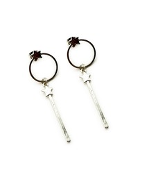CARROLL キャロル スターサークル&スタースティックドロップデザインピアス