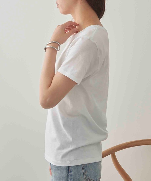 TRUSS(トラス)の「【TRUSS】スリムフィット Tシャツ SFT-106(Tシャツ/カットソー・レディース・ブラック/オフホワイト/ライトイエロー/ホワイト/ネイビー・XS/S)」の16枚目の写真
