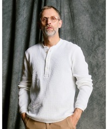 wjk | waffle henley L/S(Tシャツ/カットソー)
