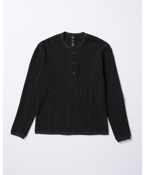 wjk(ダヴルジェイケイ)の「waffle henley L/S(Tシャツ/カットソー・メンズ・ブラック/チャコールグレー/ホワイト・X-LARGE/LARGE/MEDIUM/SMALL)」の13枚目の写真