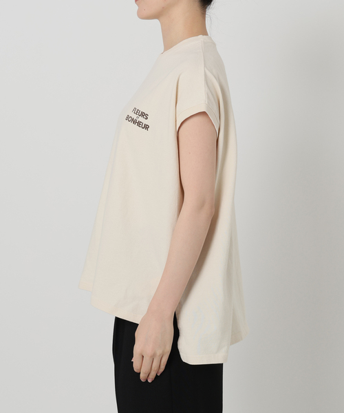 VERMEIL par iena(ヴェルメイユパーイエナ)の「upper hights アッパーハイツ BIG ノースリーブTシャツ 262CW0102(Tシャツ/カットソー・レディース・ブラウン/ブラック系その他/アイボリー・X-SMALL)」の20枚目の写真
