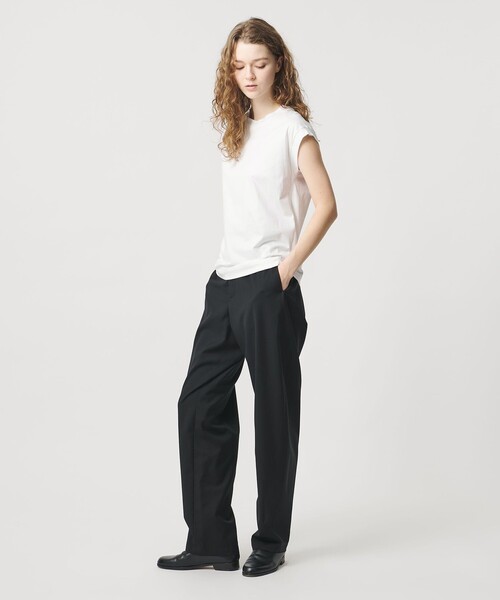 LOEFF(ロエフ)の「<LOEFF>スビンコットン ノースリーブ Tシャツ(Tシャツ/カットソー・レディース・ブラック/ホワイト/パープル・FREE)」の17枚目の写真