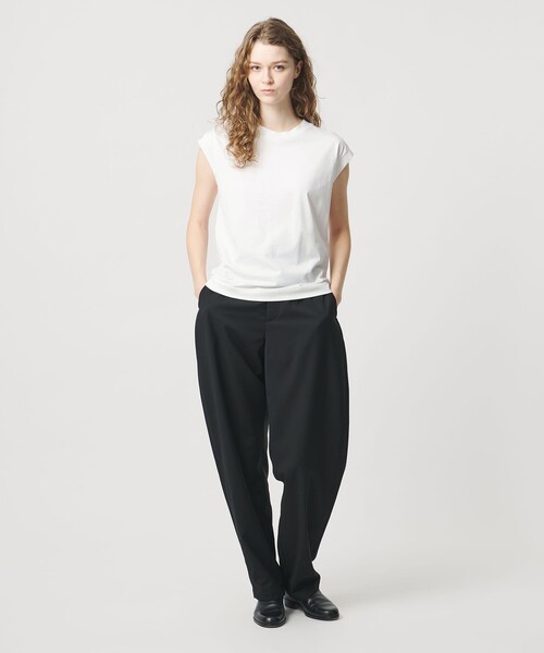 LOEFF(ロエフ)の「<LOEFF>スビンコットン ノースリーブ Tシャツ(Tシャツ/カットソー・レディース・ブラック/ホワイト/パープル・FREE)」の16枚目の写真