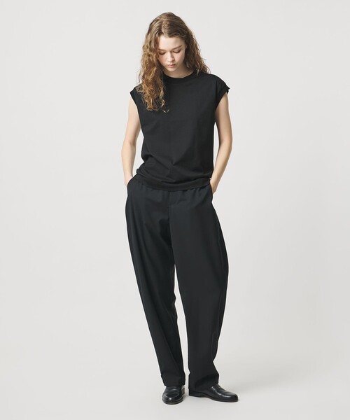 LOEFF(ロエフ)の「<LOEFF>スビンコットン ノースリーブ Tシャツ(Tシャツ/カットソー・レディース・ブラック/ホワイト/パープル・FREE)」の15枚目の写真