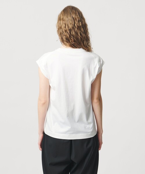 LOEFF(ロエフ)の「<LOEFF>スビンコットン ノースリーブ Tシャツ(Tシャツ/カットソー・レディース・ブラック/ホワイト/パープル・FREE)」の10枚目の写真