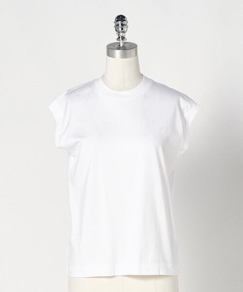 LOEFF(ロエフ)の「<LOEFF>スビンコットン ノースリーブ Tシャツ(Tシャツ/カットソー・レディース・ブラック/ホワイト/パープル・FREE)」の9枚目の写真