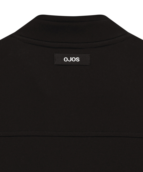 OJOS(オホス)の「Metallic Tape Track Zip-Up / Black(ナイロンジャケット・レディース・その他・1/2/3)」の4枚目の写真
