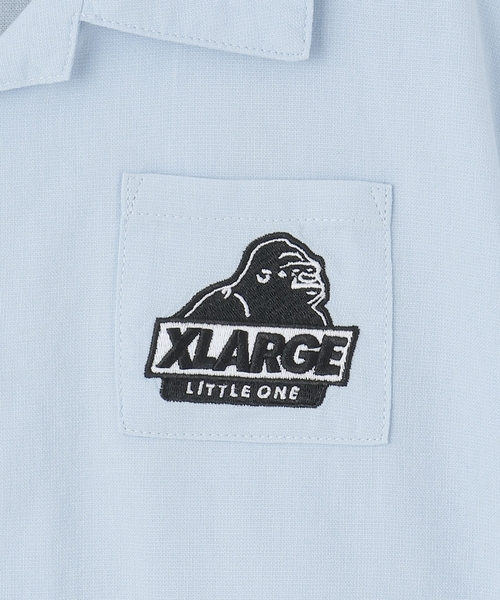 XLARGE KIDS(エクストララージキッズ)の「バンダナ柄 パナマ織半袖シャツ(シャツ/ブラウス・キッズ・ライトブルー/ブラック・100cm/110cm/120cm/130cm/140cm/90cm)」の5枚目の写真