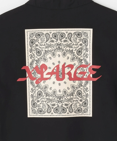 XLARGE KIDS(エクストララージキッズ)の「バンダナ柄 パナマ織半袖シャツ(シャツ/ブラウス・キッズ・ライトブルー/ブラック・100cm/110cm/120cm/130cm/140cm/90cm)」の8枚目の写真