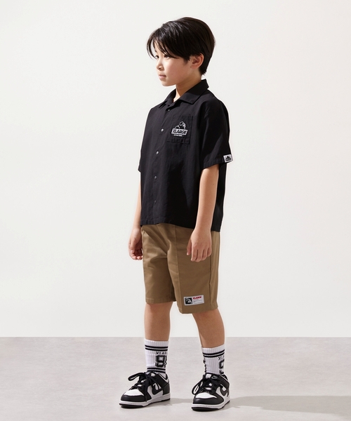 XLARGE KIDS(エクストララージキッズ)の「バンダナ柄 パナマ織半袖シャツ(シャツ/ブラウス・キッズ・ライトブルー/ブラック・100cm/110cm/120cm/130cm/140cm/90cm)」の18枚目の写真