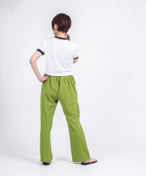 Calvin Klein（カルバン・クライン）の「【CALVIN KLEIN】クロップド丈 半袖 リンガーTシャツ（Tシャツ/カットソー・レディース・ホワイト/ホワイト系その他/ライトピンク/ホワイト×グレー・X-SMALL/SMALL/MEDIUM）」の10枚目の写真
