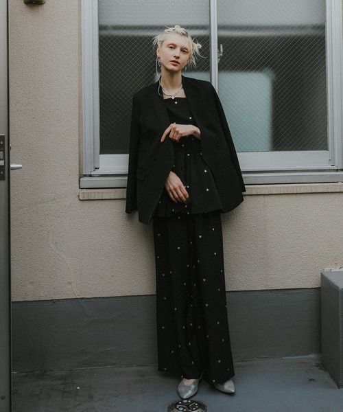 et.UNiVER(エトユニベール)の「Heart cami pants set(パンツドレス・レディース・ブラック/ブルー/ブラウン・SMALL/MEDIUM/LARGE)」の17枚目の写真