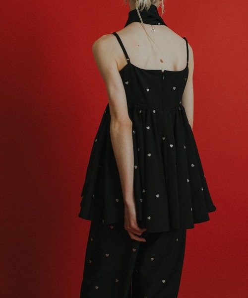 et.UNiVER(エトユニベール)の「Heart cami pants set(パンツドレス・レディース・ブラック/ブルー/ブラウン・SMALL/MEDIUM/LARGE)」の9枚目の写真