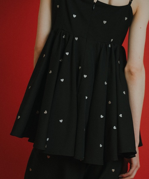 et.UNiVER(エトユニベール)の「Heart cami pants set(パンツドレス・レディース・ブラック/ブルー/ブラウン・SMALL/MEDIUM/LARGE)」の12枚目の写真