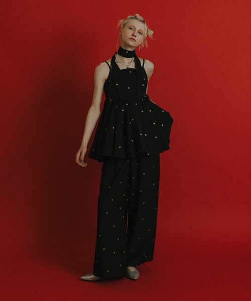 et.UNiVER(エトユニベール)の「Heart cami pants set(パンツドレス・レディース・ブラック/ブルー/ブラウン・SMALL/MEDIUM/LARGE)」の13枚目の写真