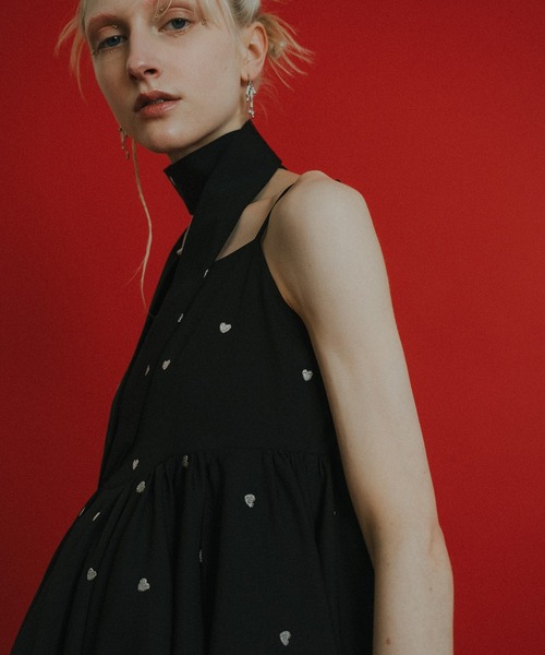et.UNiVER(エトユニベール)の「Heart cami pants set(パンツドレス・レディース・ブラック/ブルー/ブラウン・SMALL/MEDIUM/LARGE)」の16枚目の写真