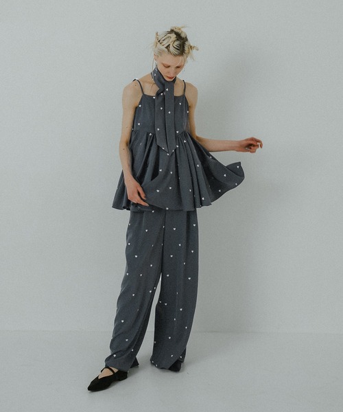 et.UNiVER(エトユニベール)の「Heart cami pants set(パンツドレス・レディース・ブラック/ブルー/ブラウン・SMALL/MEDIUM/LARGE)」の21枚目の写真