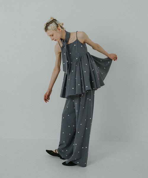 et.UNiVER(エトユニベール)の「Heart cami pants set(パンツドレス・レディース・ブラック/ブルー/ブラウン・SMALL/MEDIUM/LARGE)」の22枚目の写真