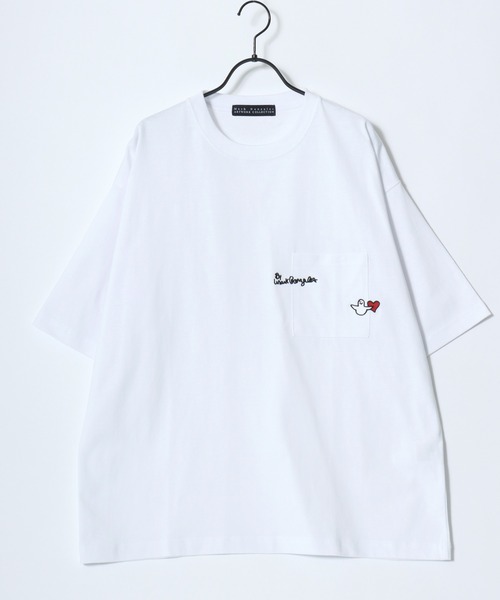 Mark Gonzales(マーク・ゴンザレス)の「MARK GONZALES ARTWORK COLLECTION/マークゴンザレス 別注 オーバーサイズ ポケット ロゴ ワンポイント刺繍 半袖Tシャツ/レディース メンズ(Tシャツ/カットソー・メンズ・ホワイト系その他/ホワイト系その他2/ブラック系その他/ホワイト/ブラック系その他2/ブラック・L/M/XL)」の15枚目の写真