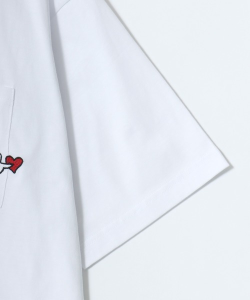 Mark Gonzales(マーク・ゴンザレス)の「MARK GONZALES ARTWORK COLLECTION/マークゴンザレス 別注 オーバーサイズ ポケット ロゴ ワンポイント刺繍 半袖Tシャツ/レディース メンズ(Tシャツ/カットソー・メンズ・ホワイト系その他/ホワイト系その他2/ブラック系その他/ホワイト/ブラック系その他2/ブラック・L/M/XL)」の22枚目の写真