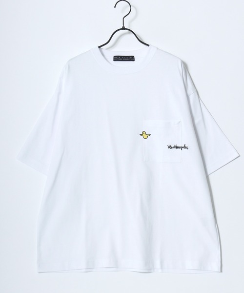 Mark Gonzales(マーク・ゴンザレス)の「MARK GONZALES ARTWORK COLLECTION/マークゴンザレス 別注 オーバーサイズ ポケット ロゴ ワンポイント刺繍 半袖Tシャツ/レディース メンズ(Tシャツ/カットソー・メンズ・ホワイト系その他/ホワイト系その他2/ブラック系その他/ホワイト/ブラック系その他2/ブラック・L/M/XL)」の14枚目の写真