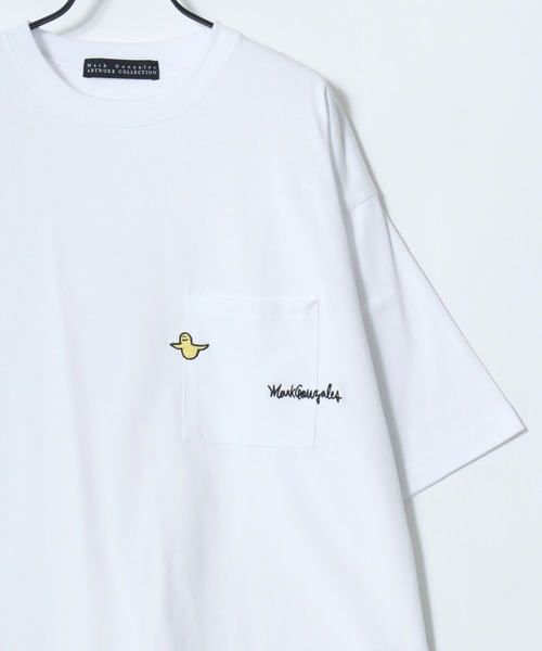 Mark Gonzales(マーク・ゴンザレス)の「MARK GONZALES ARTWORK COLLECTION/マークゴンザレス 別注 オーバーサイズ ポケット ロゴ ワンポイント刺繍 半袖Tシャツ/レディース メンズ(Tシャツ/カットソー・メンズ・ホワイト系その他/ホワイト系その他2/ブラック系その他/ホワイト/ブラック系その他2/ブラック・L/M/XL)」の8枚目の写真