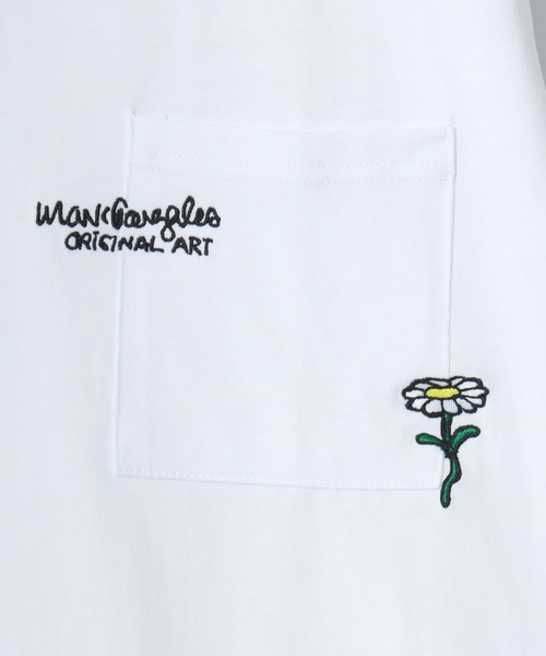 Mark Gonzales(マーク・ゴンザレス)の「MARK GONZALES ARTWORK COLLECTION/マークゴンザレス 別注 オーバーサイズ ポケット ロゴ ワンポイント刺繍 半袖Tシャツ/レディース メンズ(Tシャツ/カットソー・メンズ・ホワイト系その他/ホワイト系その他2/ブラック系その他/ホワイト/ブラック系その他2/ブラック・L/M/XL)」の7枚目の写真