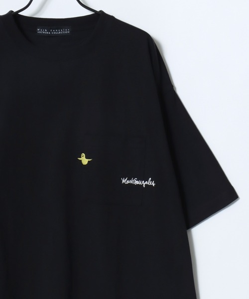 Mark Gonzales(マーク・ゴンザレス)の「MARK GONZALES ARTWORK COLLECTION/マークゴンザレス 別注 オーバーサイズ ポケット ロゴ ワンポイント刺繍 半袖Tシャツ/レディース メンズ(Tシャツ/カットソー・メンズ・ホワイト系その他/ホワイト系その他2/ブラック系その他/ホワイト/ブラック系その他2/ブラック・L/M/XL)」の11枚目の写真