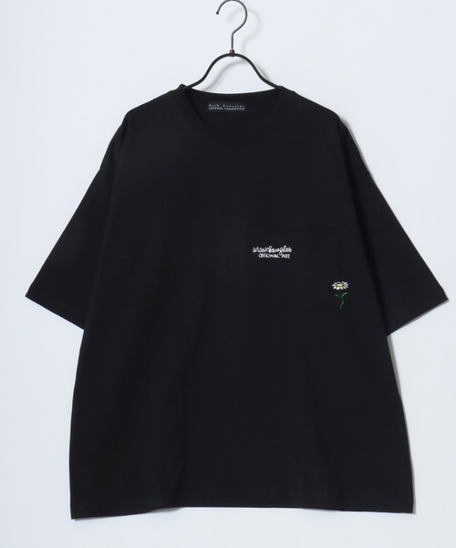 Mark Gonzales(マーク・ゴンザレス)の「MARK GONZALES ARTWORK COLLECTION/マークゴンザレス 別注 オーバーサイズ ポケット ロゴ ワンポイント刺繍 半袖Tシャツ/レディース メンズ(Tシャツ/カットソー・メンズ・ホワイト系その他/ホワイト系その他2/ブラック系その他/ホワイト/ブラック系その他2/ブラック・L/M/XL)」の19枚目の写真