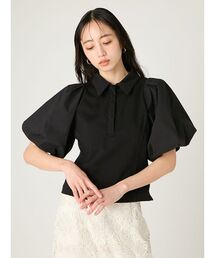 フレイアイディー　袖プリーツブラウス　黒 Amazon | [フレイ アイディー] プリーツペプラムブラウス FWFB244134