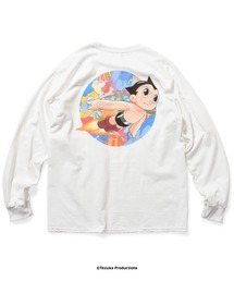 アトム x CRASH ONE x HOMEGAME - 長袖Tシャツ GRAFFITI FLIGHT L/S TEE HG260401
