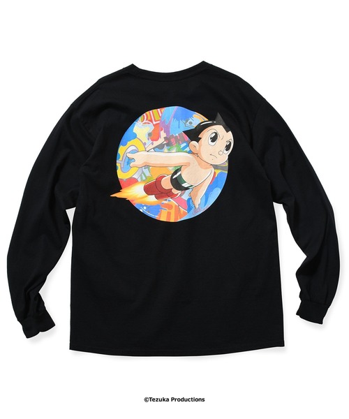 HOMEGAME(ホームゲーム)の「アトム x CRASH ONE x HOMEGAME - 長袖Tシャツ GRAFFITI FLIGHT L/S TEE HG260401(Tシャツ/カットソー・メンズ・ホワイト/ブラック・MEDIUM/LARGE/X-LARGE/XX-LARGE/SMALL)」の2枚目の写真