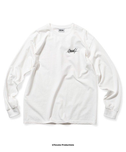 HOMEGAME(ホームゲーム)の「アトム x CRASH ONE x HOMEGAME - 長袖Tシャツ GRAFFITI FLIGHT L/S TEE HG260401(Tシャツ/カットソー・メンズ・ホワイト/ブラック・MEDIUM/LARGE/X-LARGE/XX-LARGE/SMALL)」の4枚目の写真