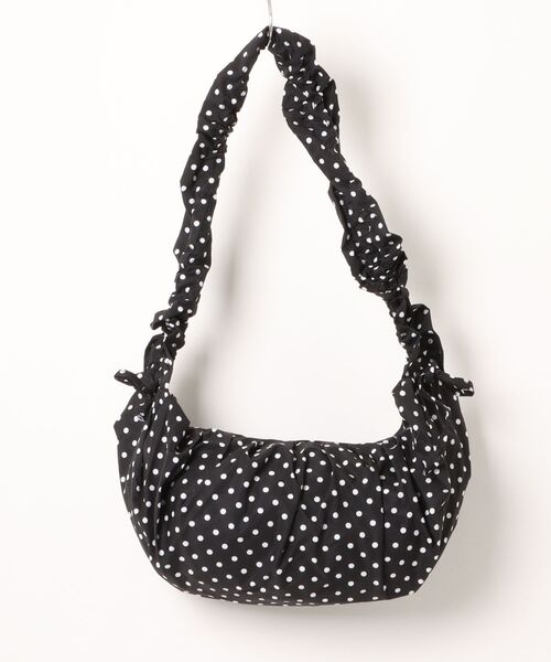 MASHIRO(マシロ)の「【MASHIRO】ドット柄ギャザー3WAYショルダーバッグ コード(MA/EKW155)(ショルダーバッグ・レディース・ブラック/ホワイト・FREE)」の11枚目の写真