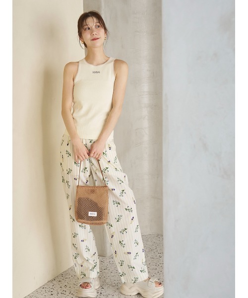 emmi(エミ)の「【emmi×NYBG】ストライプリラックスパンツ【セットアップ対応】(その他パンツ・レディース・イエロー/ブルー・0/1)」の6枚目の写真