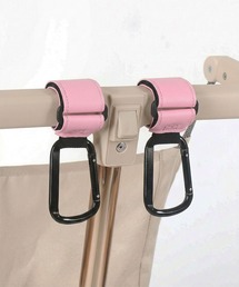 Bambin（ボンバン）の「【 Bambin / ボンバン 】 PUレザー カラビナ付き マルチ ベビーカーフック / ２個セット（その他雑貨）」