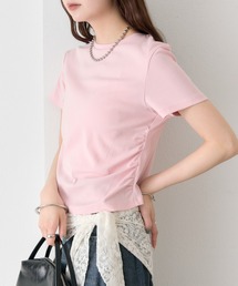 サイドギャザーチビTシャツ