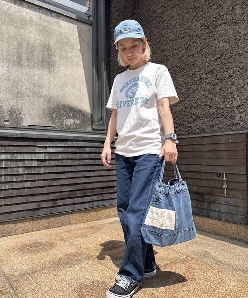 SNOOPY×OLD BETTY'S(スヌーピーカケルオールドベティーズ)の「スヌーピー【SNOOPY】デニム ショルダーバッグ(ショルダーバッグ・レディース・ブルー/ライトブルー・FREE)」の19枚目の写真