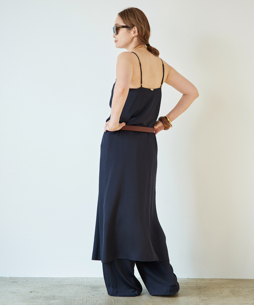 Deuxieme Classe(ドゥーズィエムクラス)の「SILK SATIN CAMI ワンピース(ワンピース・レディース・ネイビー・FREE)」の20枚目の写真